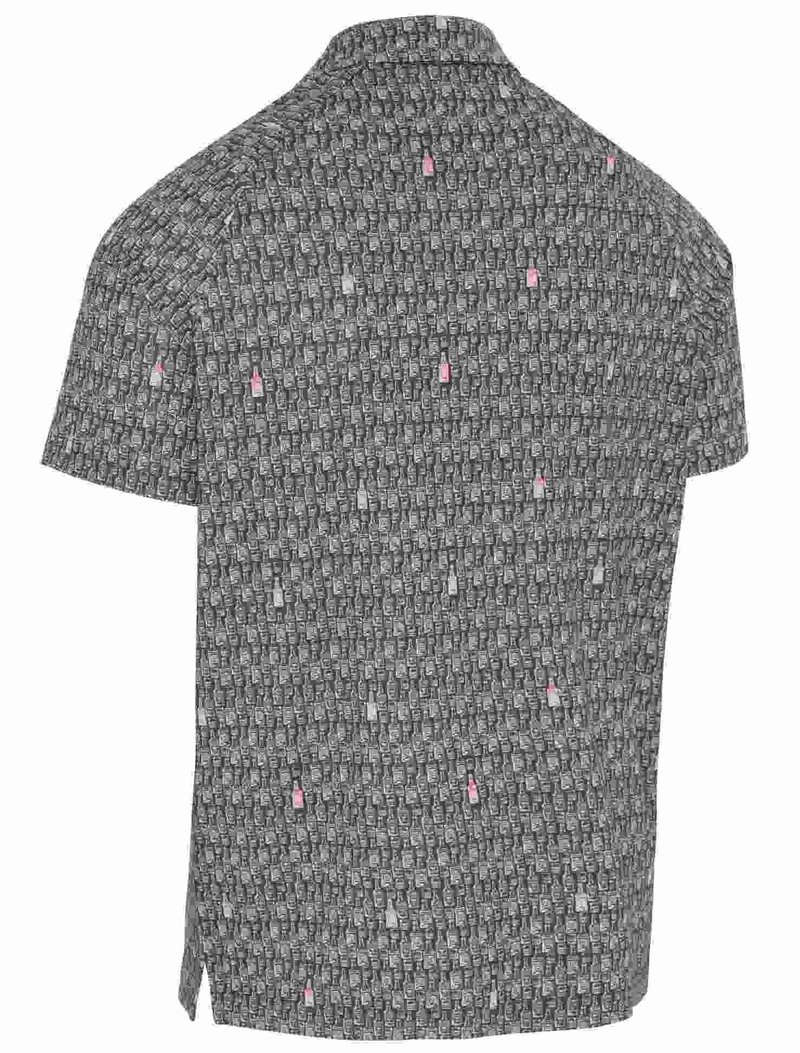 Callaway All-Over Scotch Novelty Print herr polo, asphalt