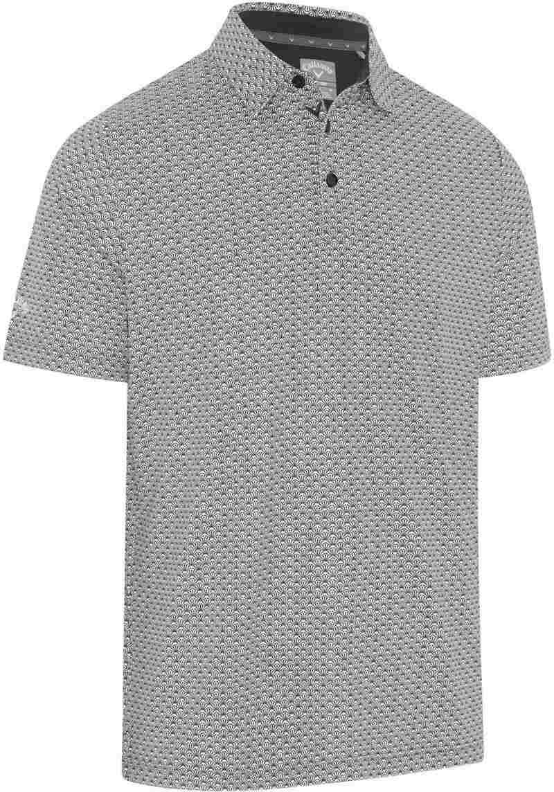 Callaway Tee Allover Print herr polo, caviar