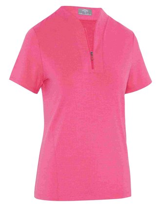 Callaway Tonal Heather dam polo, pink peacock