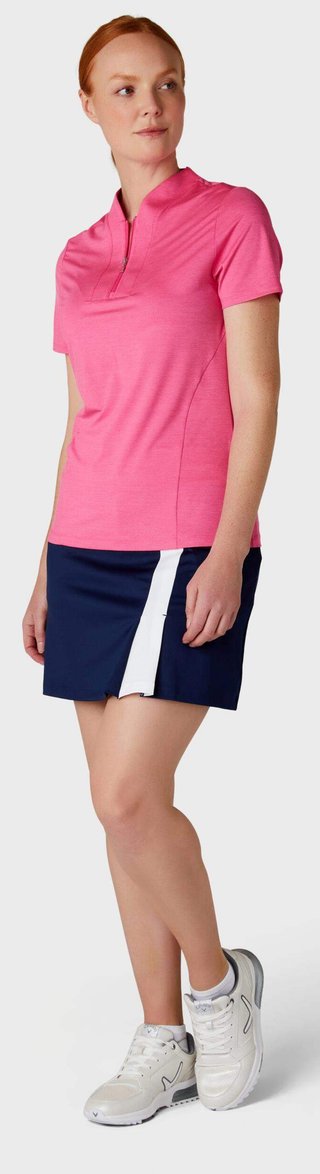 Callaway Tonal Heather dam polo, pink peacock