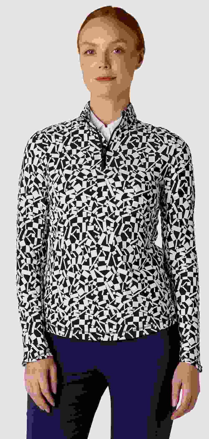 Callaway Two Tone Geo dam sweatshirt, peacoat