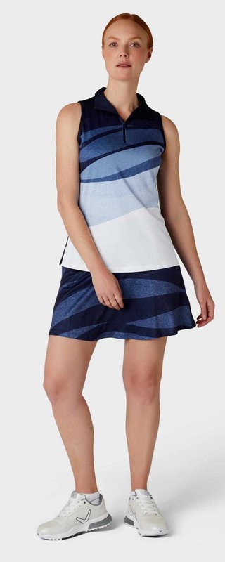 Callaway Gradient Wave Sleeveless dampolo, peacoat