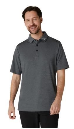 Callaway Premium Jacquard herr polo, caviar