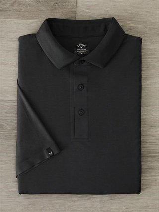 Callaway Premium Jacquard herr polo, caviar