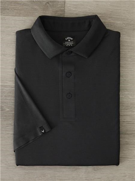 Callaway Premium Jacquard herr polo, caviar