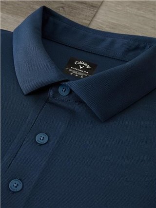 Callaway Premium Jacquard herr polo, peacoat