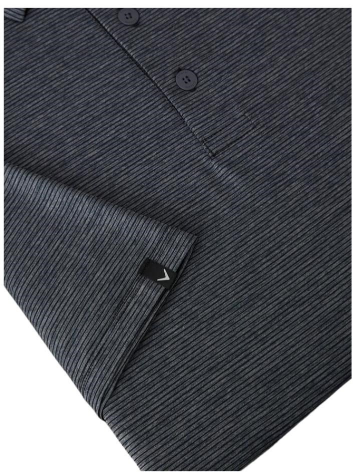 Callaway Premium Fine Line herr polo, ebony heather