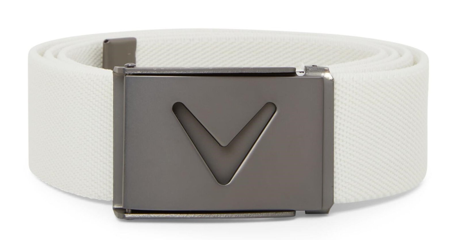 Callaway V-Logo Web herrbälte, bright white