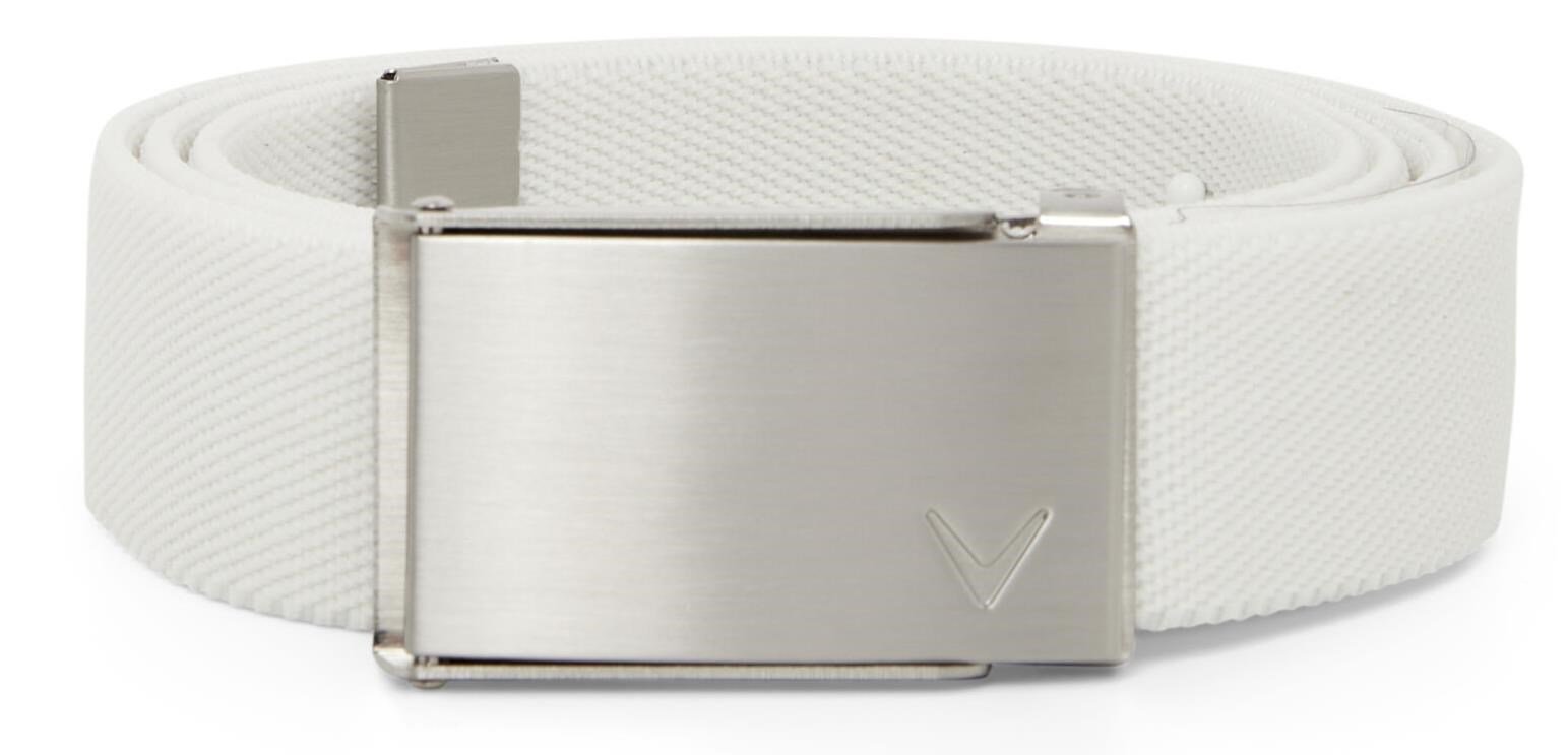 Callaway Cut To Fit Solid Webbed bälte, vit