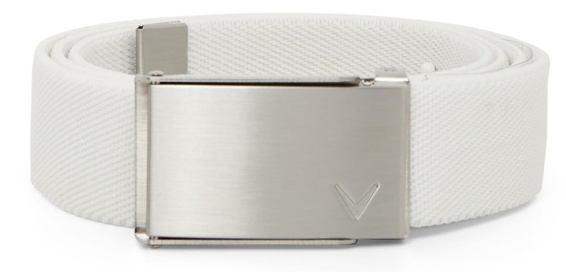 Callaway Cut To Fit Solid Webbed bälte, vit