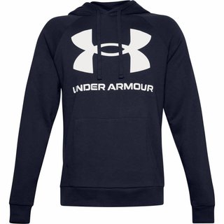 Under Armour Rival Fleece Big Logo herr hoodie, midnight navy