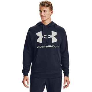 Under Armour Rival Fleece Big Logo herr hoodie, midnight navy