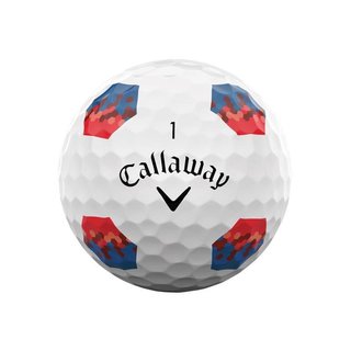 Callaway Chrome Tour TruTrack golfbollar, blå/röd