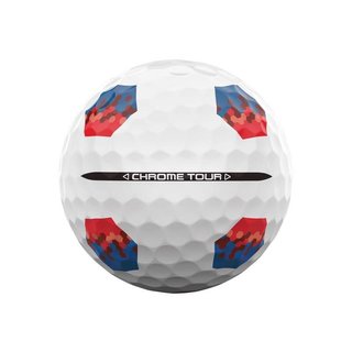 Callaway Chrome Tour TruTrack golfbollar, blå/röd