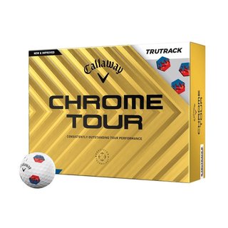 Callaway Chrome Tour TruTrack golfbollar, blå/röd