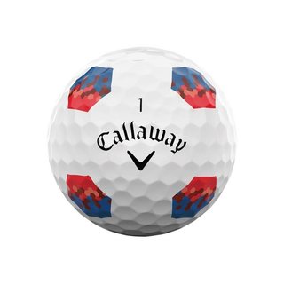 Callaway Chrome Soft TruTrack golfbollar, blå/röd