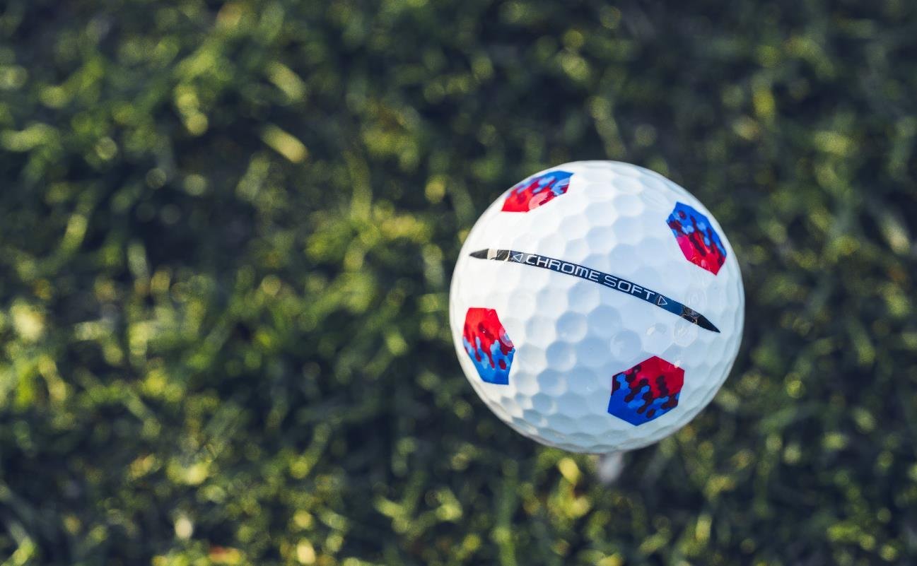 Callaway Chrome Soft TruTrack golfbollar, blå/röd