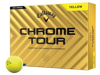 Callaway Chrome Tour 24 golfbollar, gula