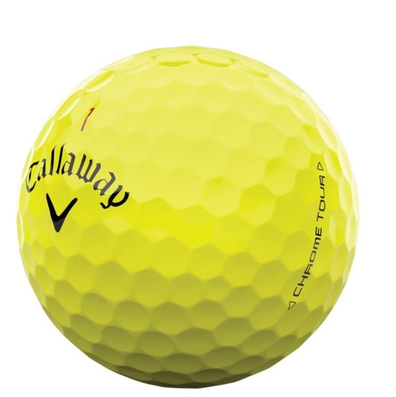 Callaway Chrome Tour 24 golfbollar, gula