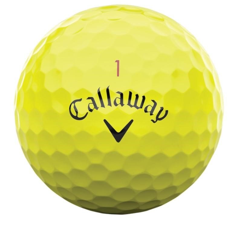 Callaway Chrome Tour 24 golfbollar, gula