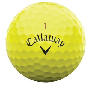 Callaway Chrome Tour 24 golfbollar, gula