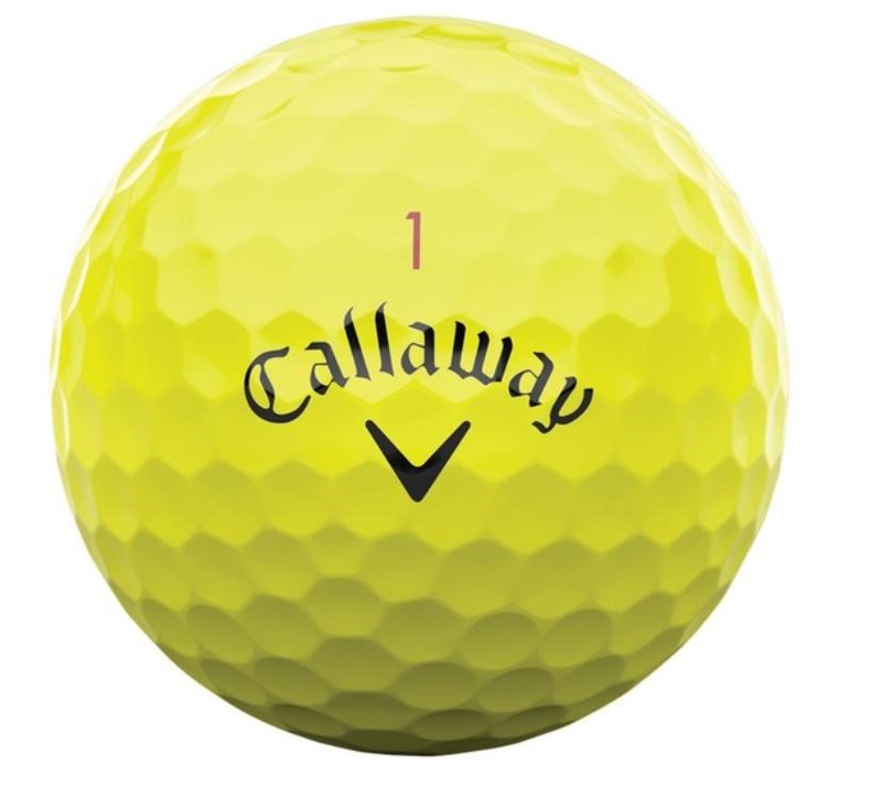 Callaway Chrome Tour 24 golfbollar, gula