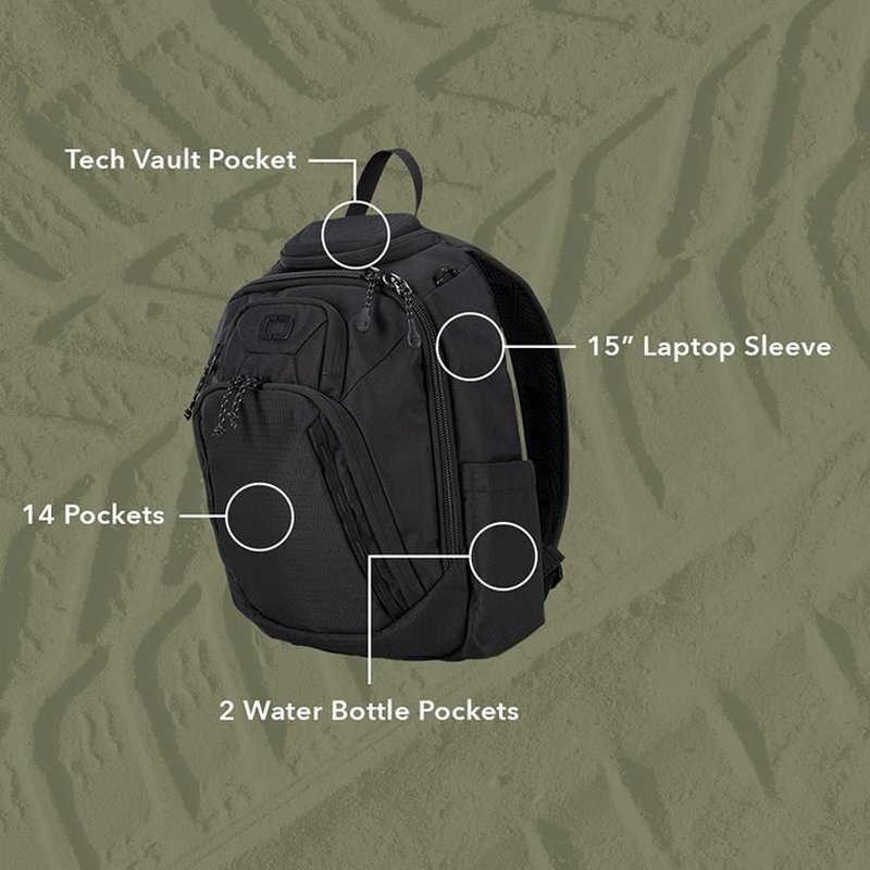 Ogio Renegade Rustler 15L golfbag, svart