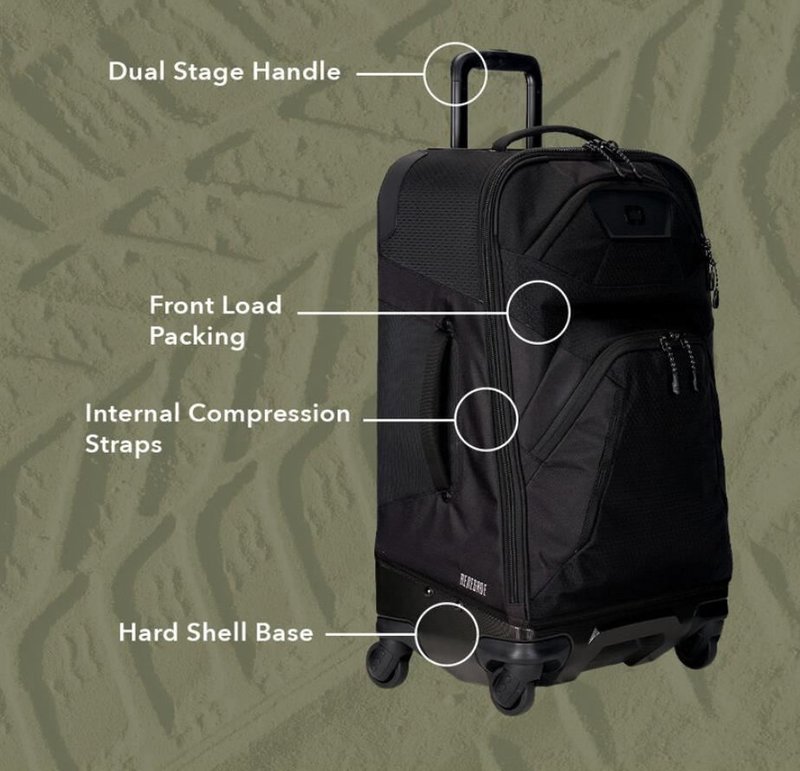 Ogio Renegade 26" 4-Wheel Travel Bag 52L bag, navy abyss