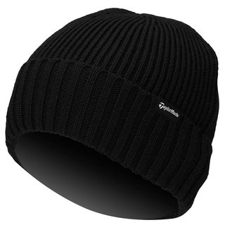 TaylorMade Ribbed Knit herr mössa, svart