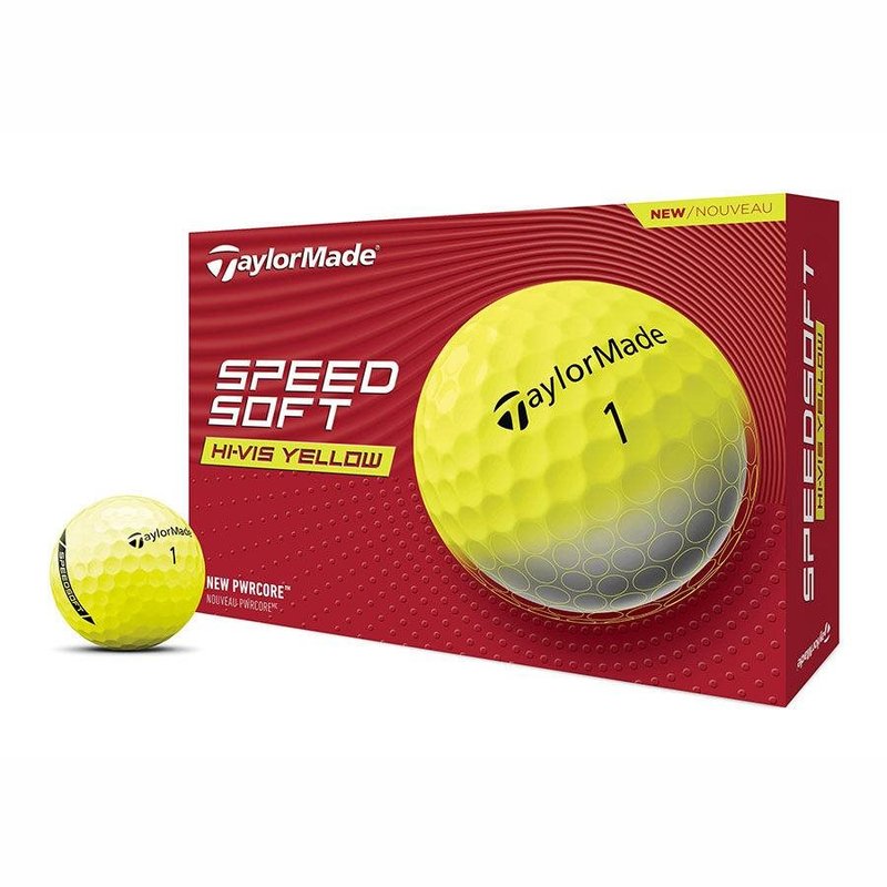 TaylorMade SpeedSoft golfbollar, gula
