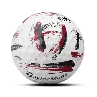 TaylorMade SpeedSoft Ink golfbollar (12 bollar), röda