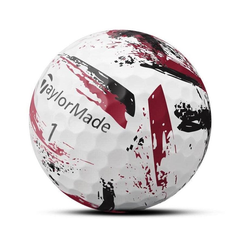TaylorMade SpeedSoft Ink golfbollar (12 bollar), röda