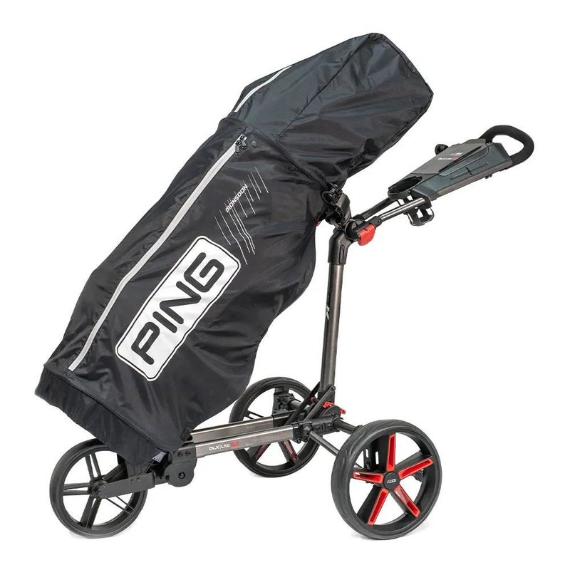 PING Ping rain cape with zip regnkappa, svart