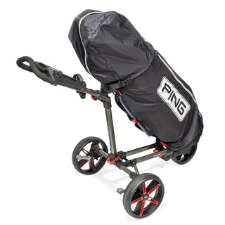 PING Ping rain cape with zip regnkappa, svart