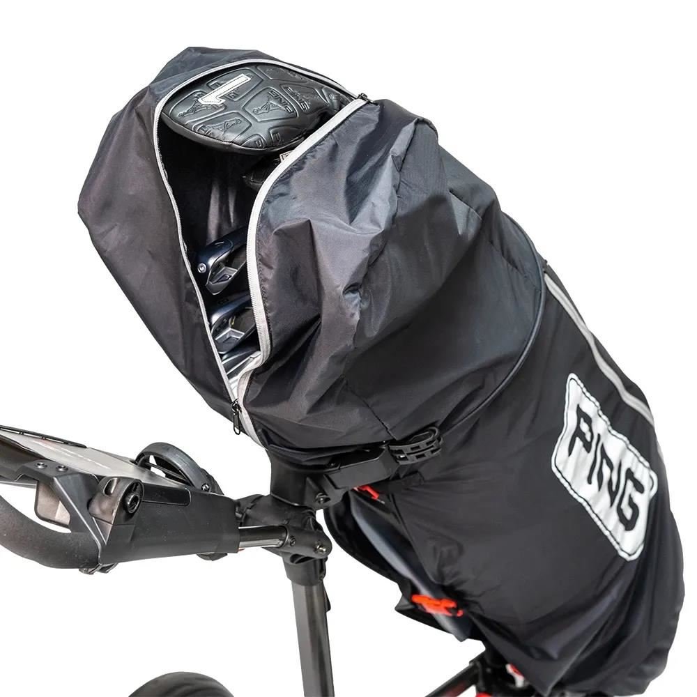 PING Ping rain cape with zip regnkappa, svart