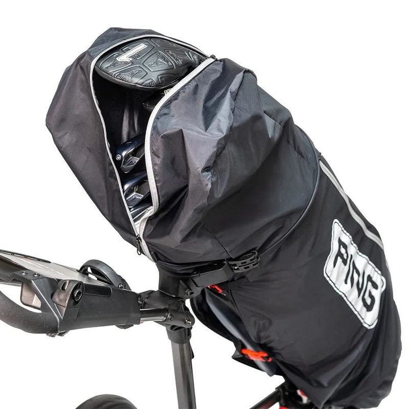 PING Ping rain cape with zip regnkappa, svart