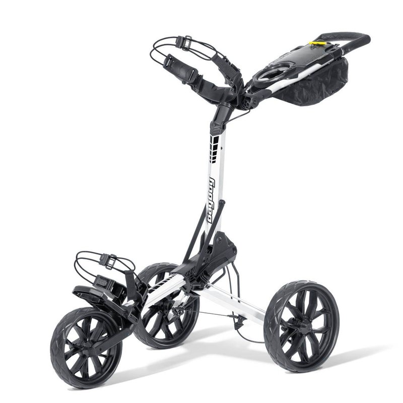 Bag Boy Slimfold Compact manuell vagn, vit/svart