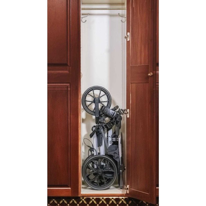 Bag Boy Slimfold Compact manuell vagn, vit/svart