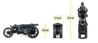Bag Boy Slimfold Compact manuell vagn, grafit/vit