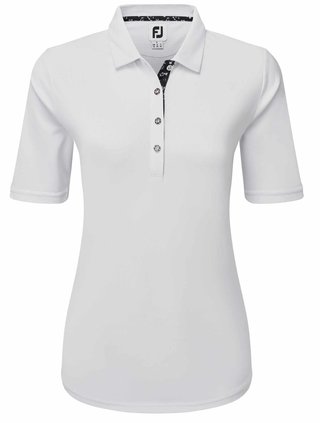 FootJoy Half-Sleeve Pique dampolo, vit