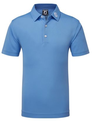 FootJoy Stretch Pique Solid junior polo, blå