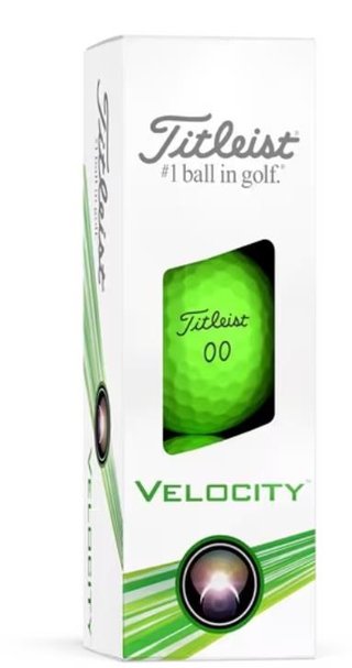 Titleist Velocity golfbollar 2024, gröna