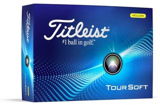 Titleist Tour Soft golfbollar 2024, gula