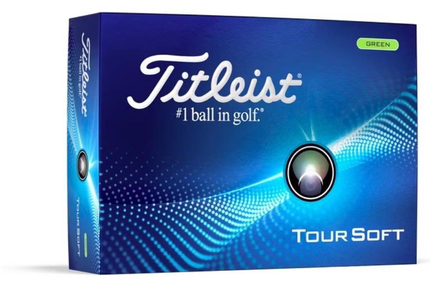 Titleist Tour Soft golfbollar 2024, gröna