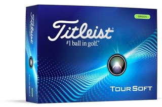 Titleist Tour Soft golfbollar 2024, gröna