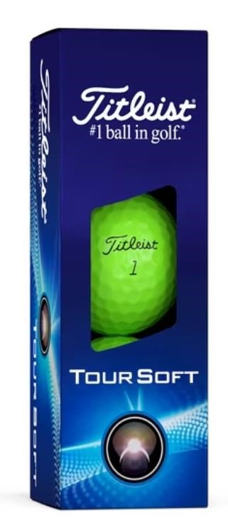 Titleist Tour Soft golfbollar 2024, gröna