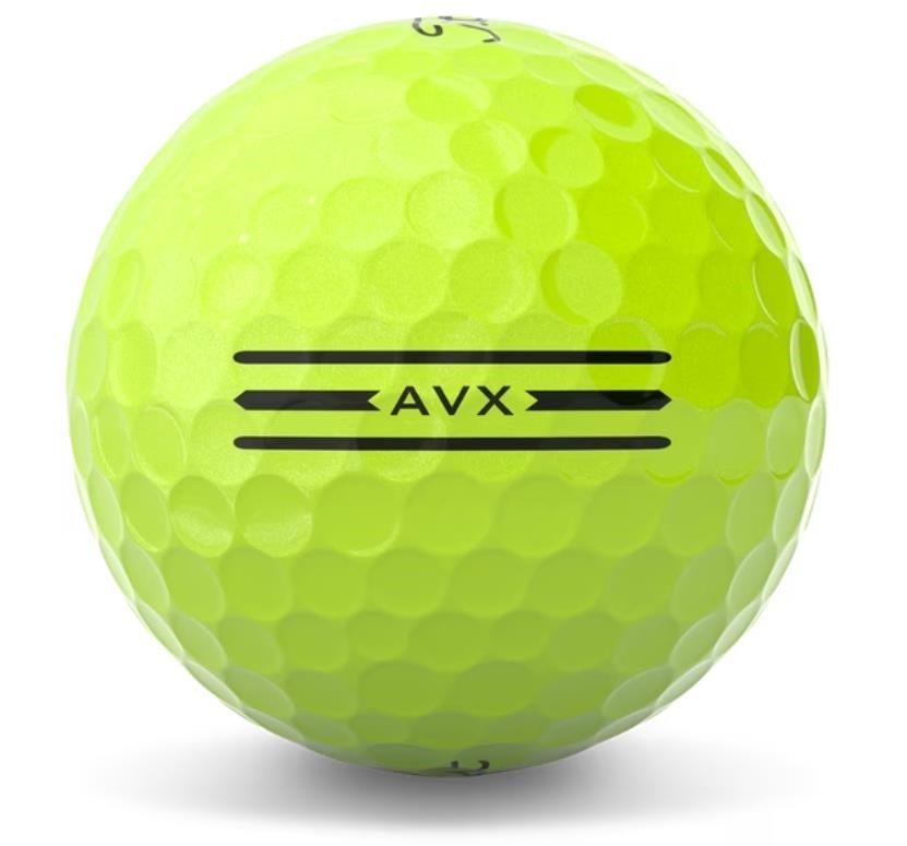 Titleist AVX golfbollar 2024, gula
