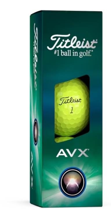 Titleist AVX golfbollar 2024, gula