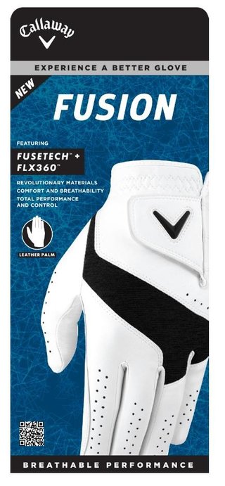 Callaway Fusion herr golfhandske, vit