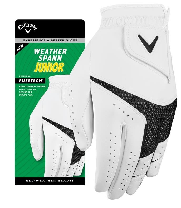 Callaway Weather Spann junior golfhandske, vit